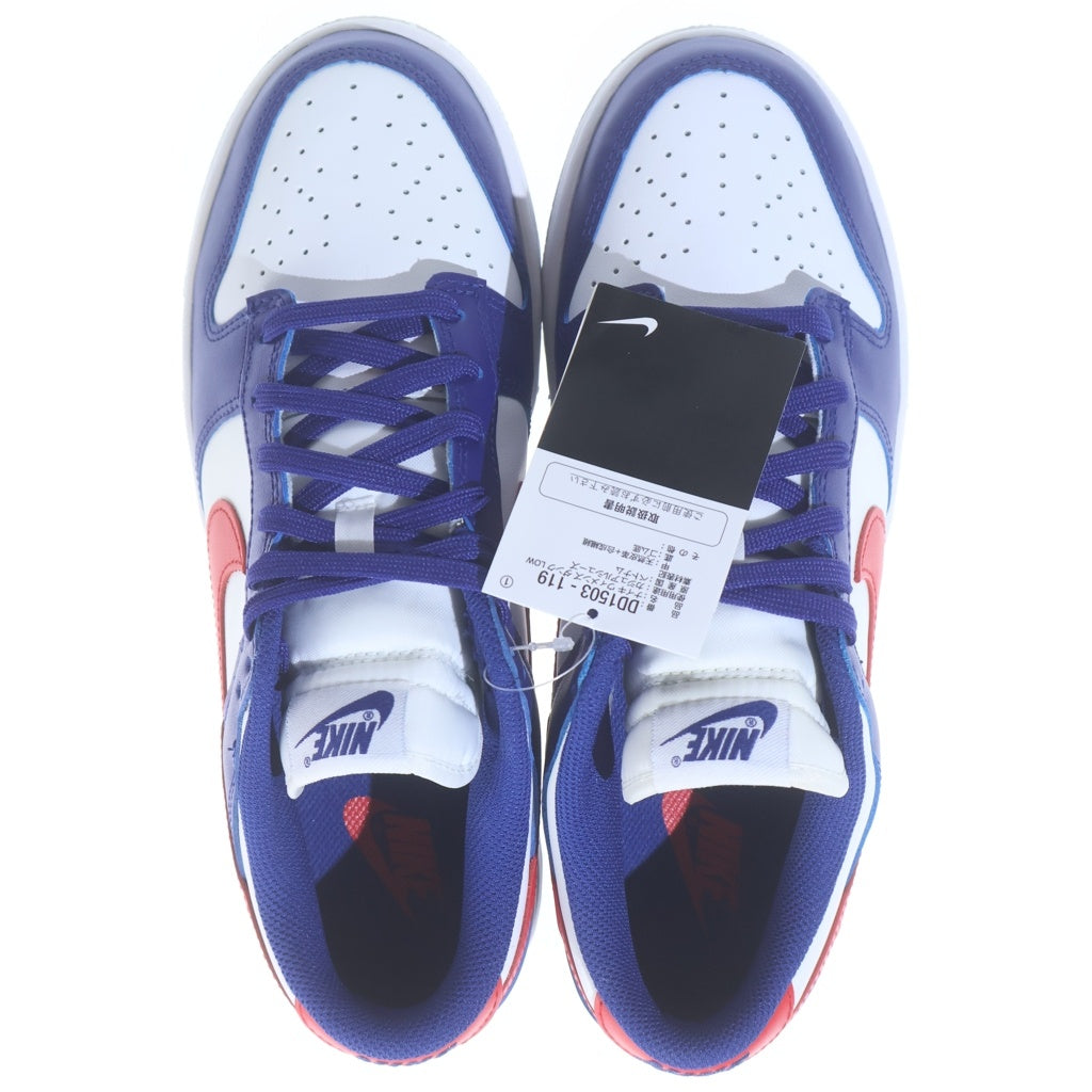NIKE(ナイキ) WMNS DUNK LOW USA DD1503-119 ウィメンズ ダンク ローカットスニーカー ホワイト/ブルー/レッド US10/27cm