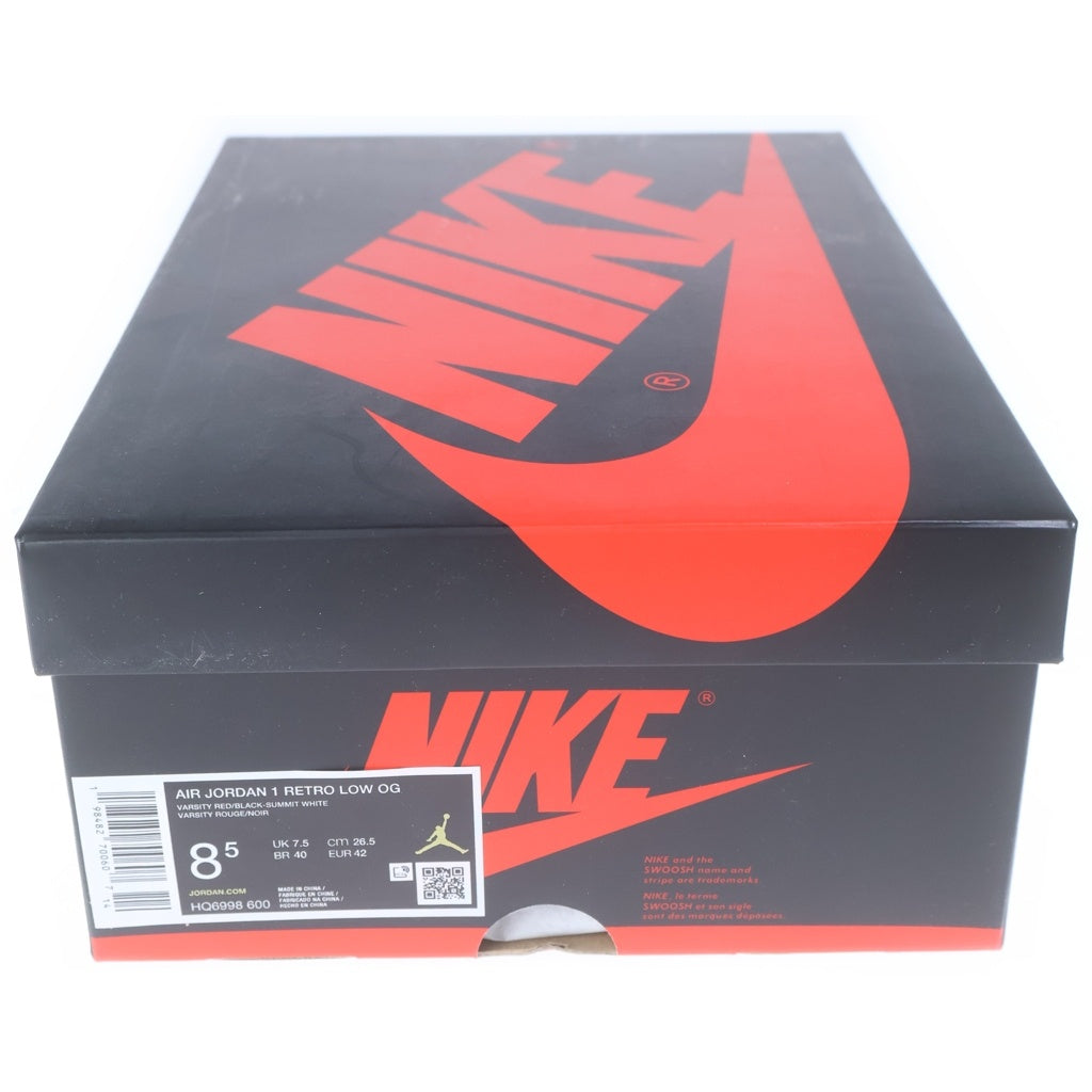 NIKE(ナイキ) AIR JORDAN 1 RETRO LOW OG CHICAGO HQ6998-600 エアジョーダン1 レトロ シカゴ ローカットスニーカー ホワイト/レッド US8.5/26.5cm