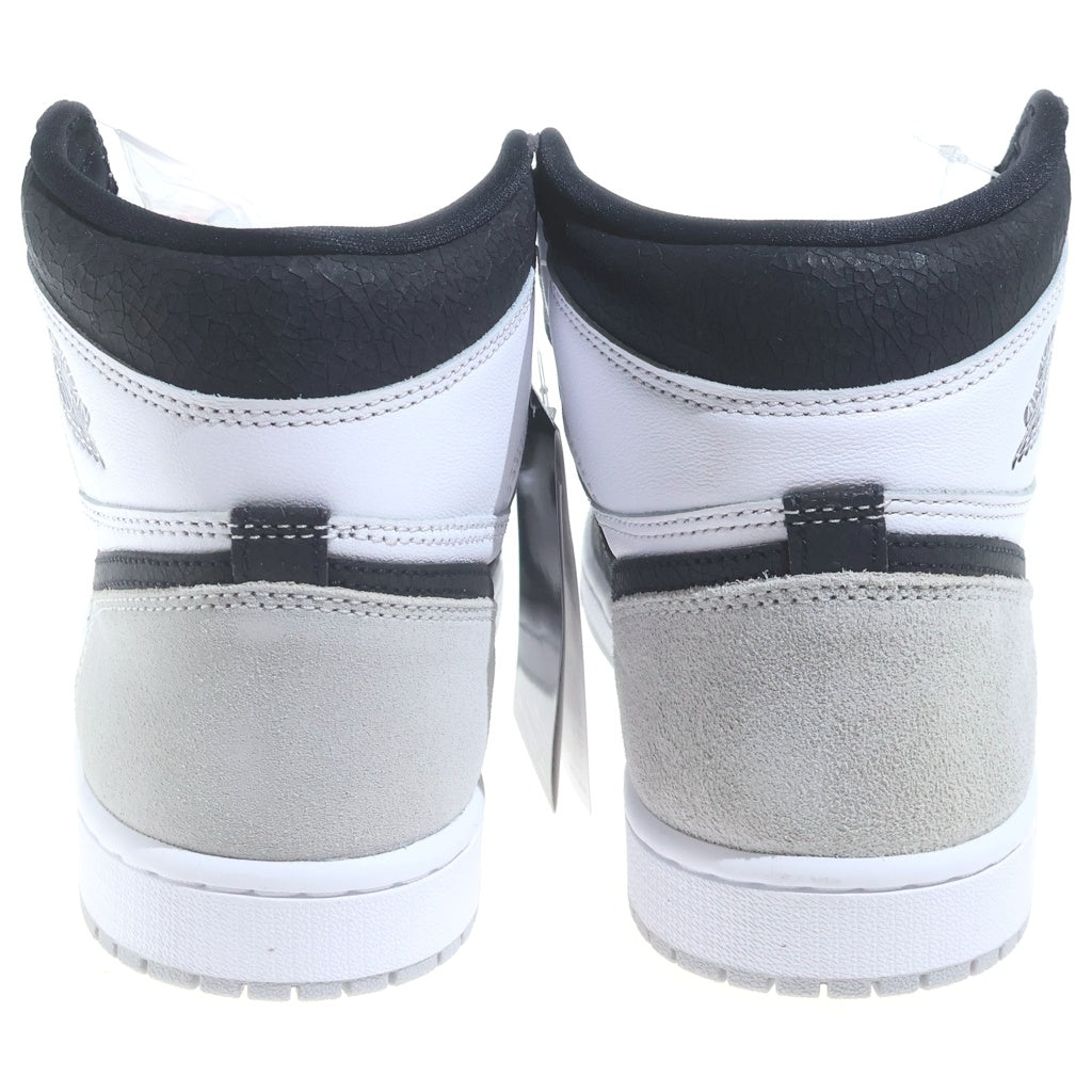 NIKE(ナイキ) AIR JORDAN 1 HIGH BLEACHED CORAL 555088-108 エアジョーダン1 OG ハイカットスニーカー ブラック/ホワイト/グレー US8.5/26.5cm