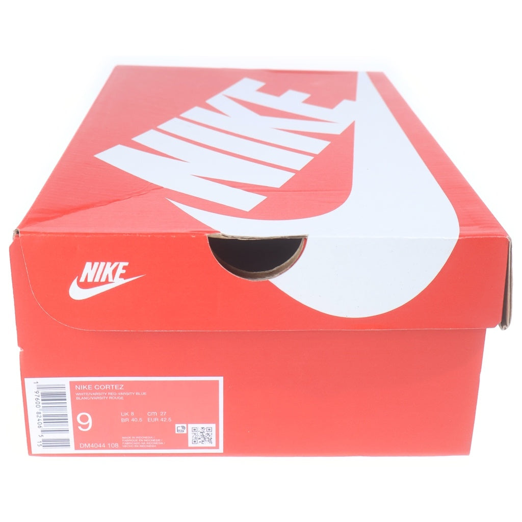 NIKE(ナイキ) CORTEZ DM4044-108 コルテッツ ローカットスニーカー ホワイト/レッド US9/27cm