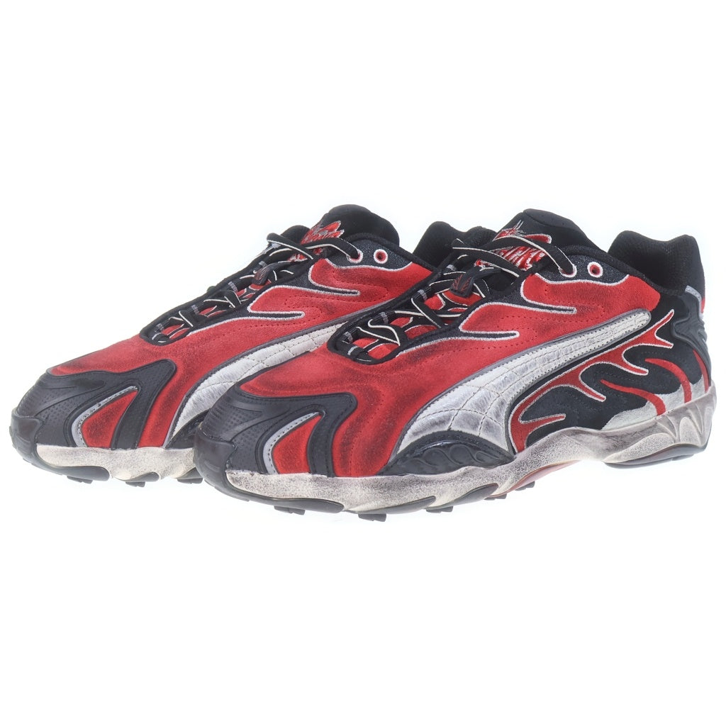 PUMA(プーマ) ×A$AP ROCKY INHALE DISTR 402453-01 エイサップロッキー インヘイル ディストレスト ローカットスニーカー レッド/ブラック US9/27cm