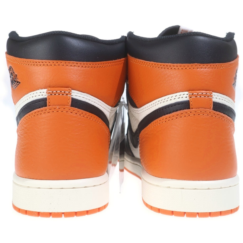 NIKE(ナイキ) AIR JORDAN 1 RETRO HIGH OG SHATTERED BACKBOARD DZ5485-008 エアジョーダン1 レトロ ハイカットスニーカー オレンジ/ブラック US8.5/26.5cm