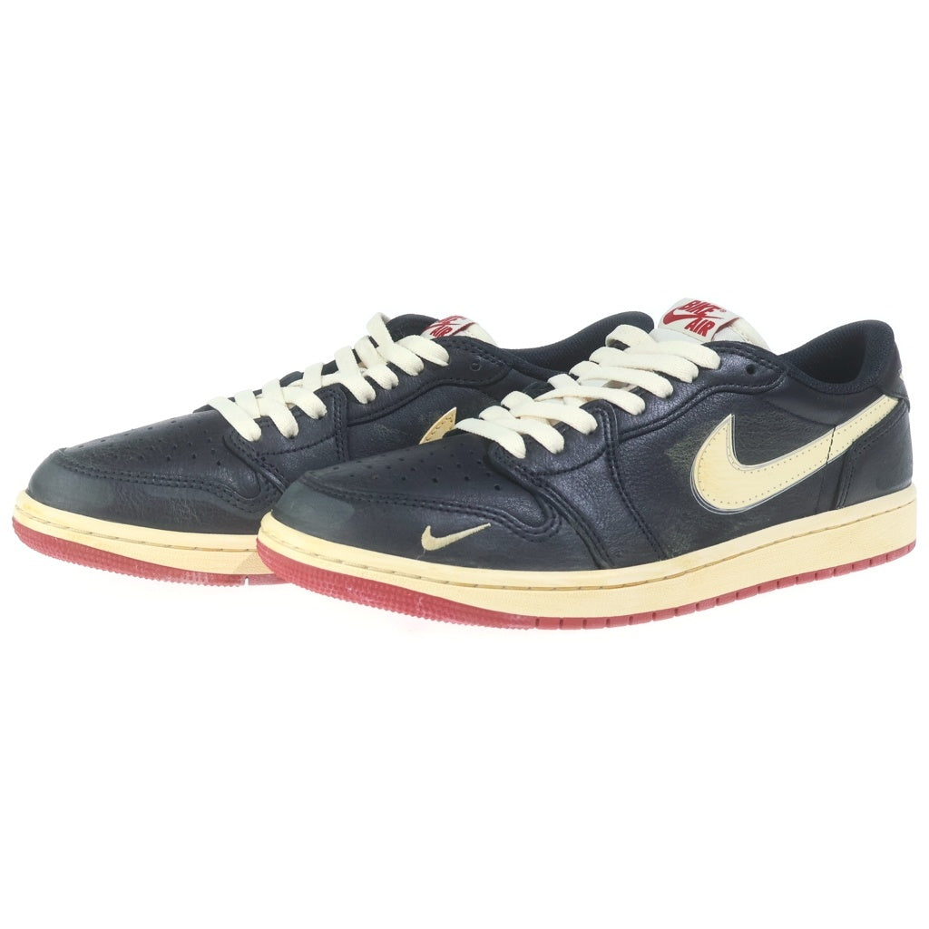 NIKE(ナイキ) ×Nigel Sylvester AIR JORDAN 1 RETRO LOW OG IB8958-001 ナイジェルシルベスター エアジョーダン1 レトロ ローカットスニーカー ブラック US8.5/26.5cm