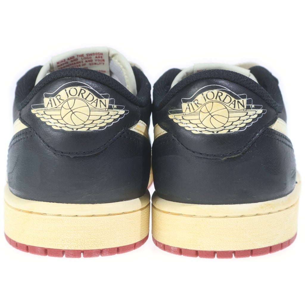 NIKE(ナイキ) ×Nigel Sylvester AIR JORDAN 1 RETRO LOW OG IB8958-001 ナイジェルシルベスター エアジョーダン1 レトロ ローカットスニーカー ブラック US8.5/26.5cm