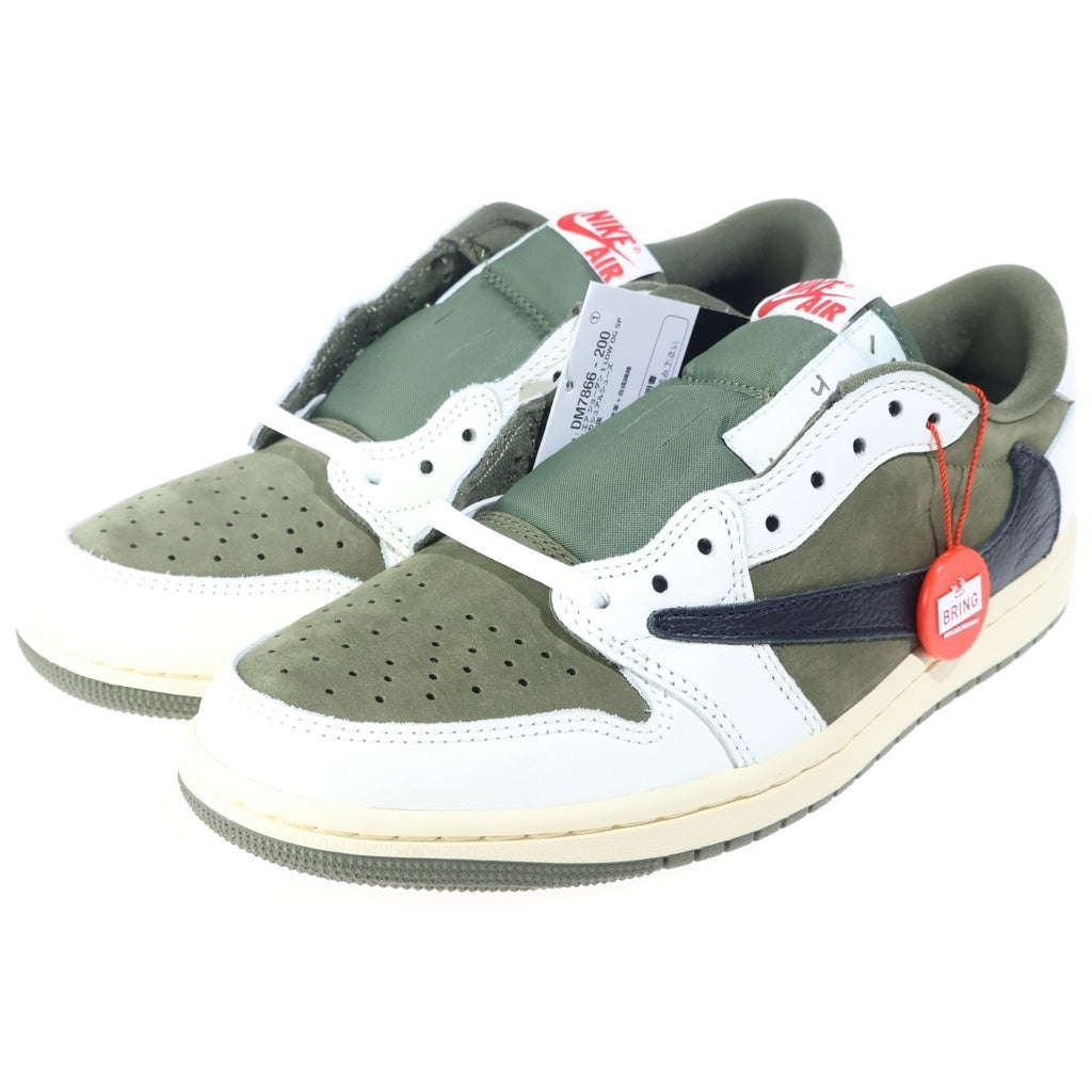 NIKE(ナイキ) ×TRAVIS SCOTT AIR JORDAN1 LOW OG SP トラヴィススコット エアジョーダン1 ローカットスニーカー カーキ US8.5/26.5cm DM7866-200