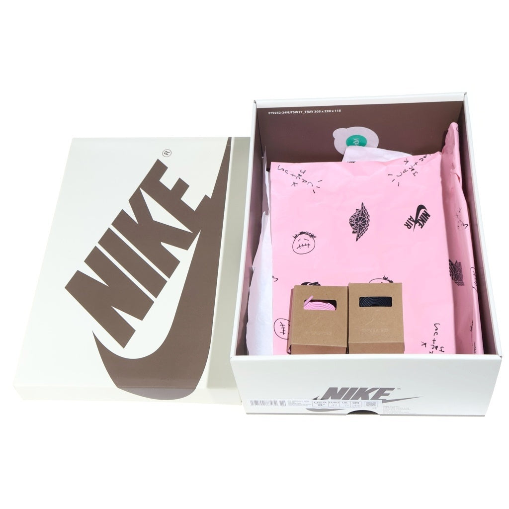 NIKE(ナイキ) ×TRAVIS SCOTT AIR JORDAN1 LOW OG SP トラヴィススコット エアジョーダン1 ローカットスニーカー カーキ US8.5/26.5cm DM7866-200
