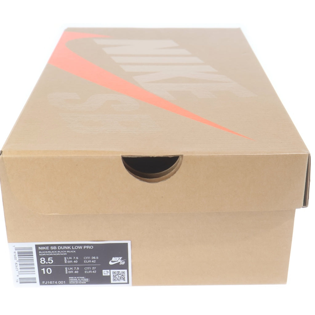 NIKE SB(ナイキエスビー) DUNK LOW PRO ISO FJ1674-001 ダンク プロ ローカットスニーカー ブラック US8.5/26.5cm