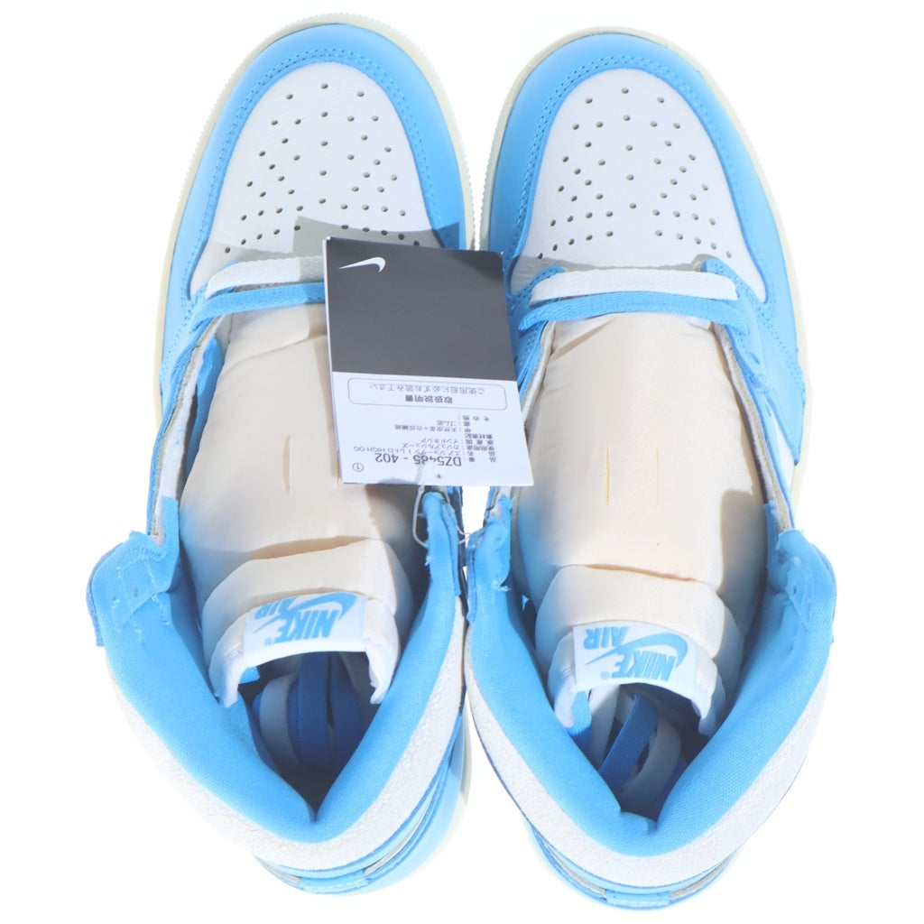 NIKE(ナイキ) AIR JORDAN 1 RETRO HIGH OG UNC REIMAGINED エアジョーダン1 レトロ リイマジンド ハイカットスニーカー ホワイト/ブルー US8.5/26.5cm DZ5485-402