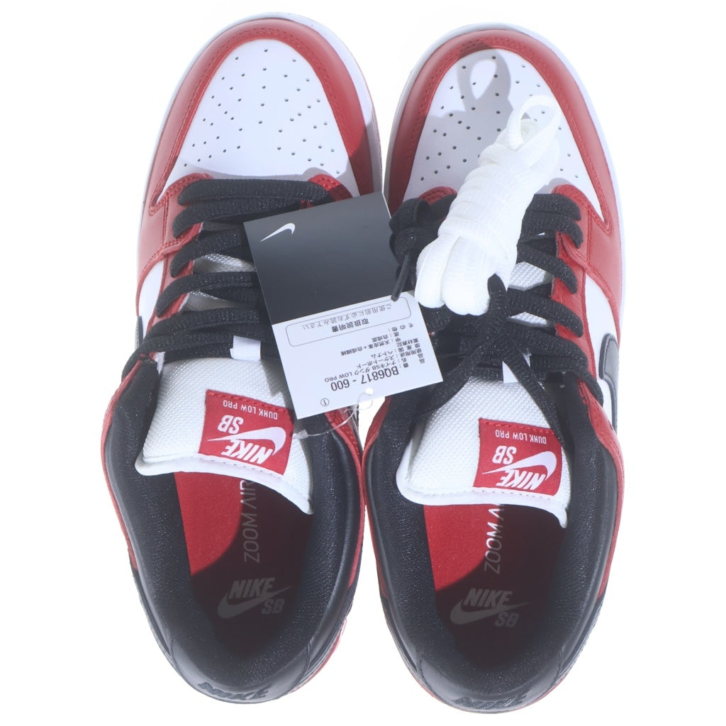 NIKE SB(ナイキエスビー) DUNK LOW PRO J-PACK CHICAGO BQ6817-600 ダンク プロ ジェーパック シカゴ ローカットスニーカー ホワイト/レッド US8.5/26.5cm