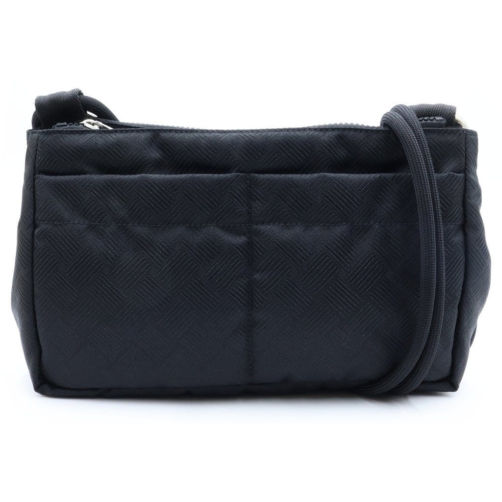 BOTTEGA VENETA(ボッテガヴェネタ) イントレチャート ジャガード ナイロン ショルダーバッグ ブラック レディース