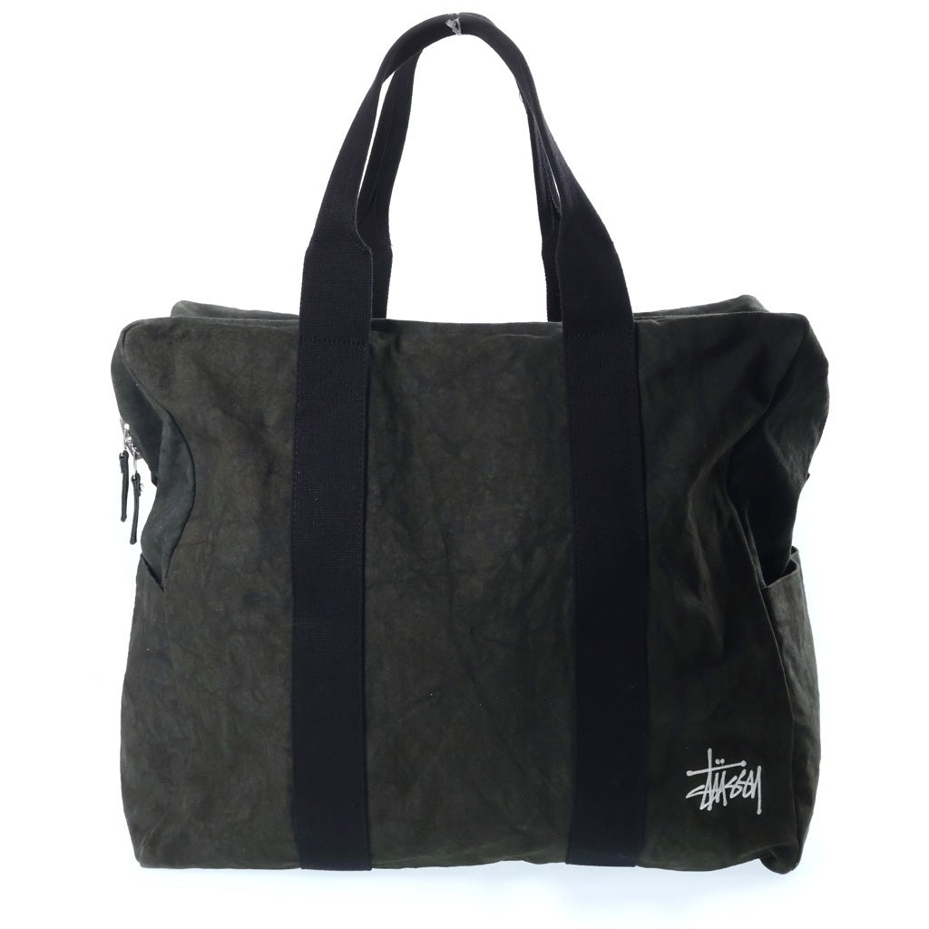 STUSSY(ステューシー) Canvas Flight Bag キャンバス フライトバッグ ボストンバッグ トートバッグ ハンドバッグ ブラック 134254 レディース