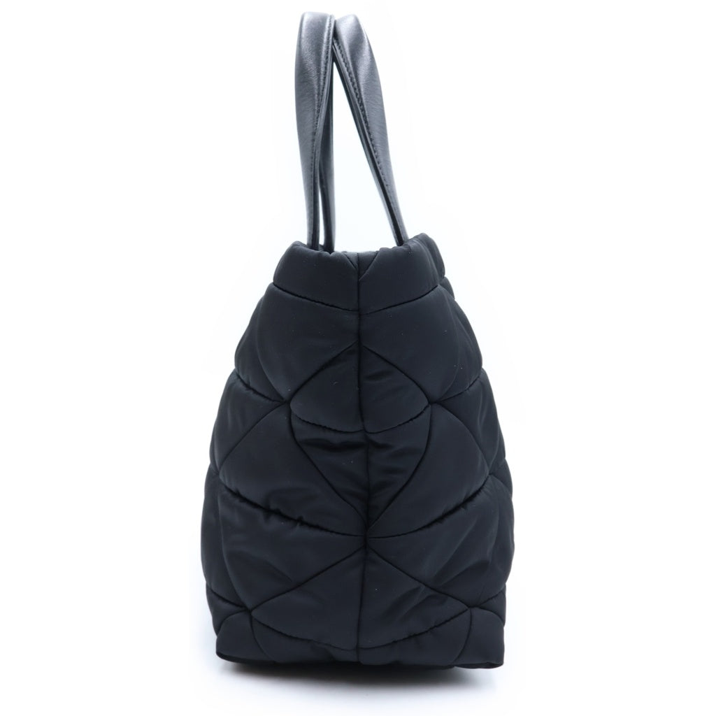 PRADA(プラダ) テスート パテッド キルティング ハンドバッグ ショルダーバッグ スモール ブラック 1BG373 レディース