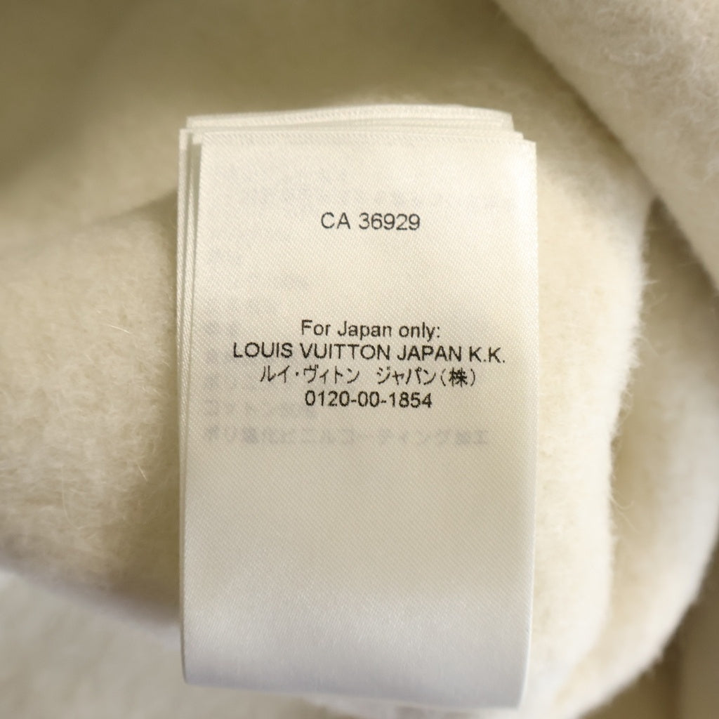LOUIS VUITTON(ルイヴィトン) アルパカクリップ モノグラムレザー ワンポイント チェーンデザイン フロントコート レディース ホワイト RW252WB CH6 FTMA42