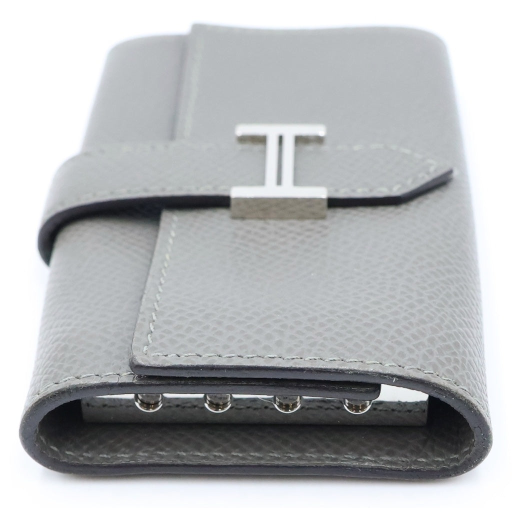 HERMES(エルメス) ベアン 4連 キーケース U刻印 シルバー金具 グレー レディース