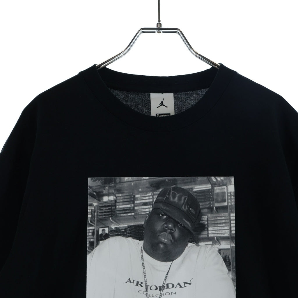 SUPREME(シュプリーム) 24AW ×Jordan Biggie S/S Top ジョーダン ビギー フォトプリント 半袖Tシャツカットソー ブラック HJ8385-010