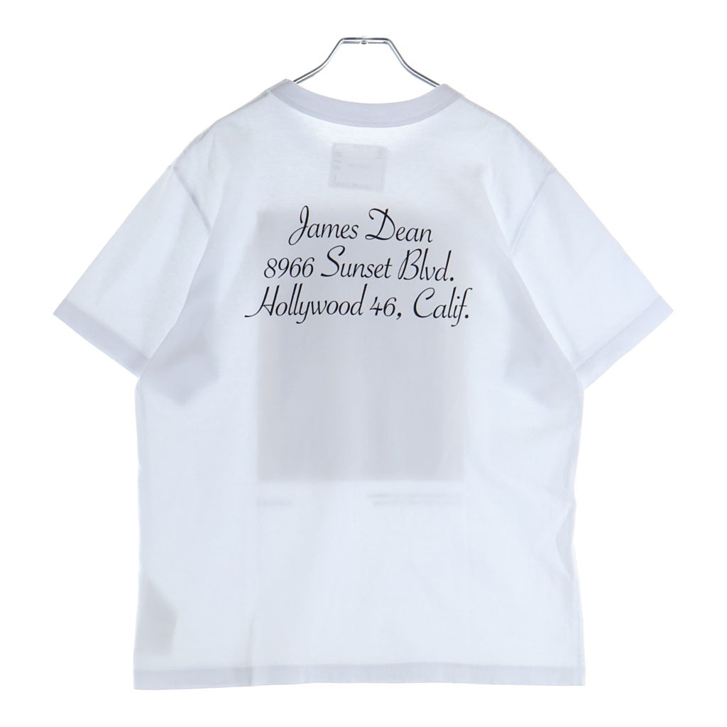Sacai(サカイ) 25SS James Dean Photo T-Shirt ジェームス ディーン フォトプリントクルーネック半袖Tシャツカットソー ホワイト 25-0919S