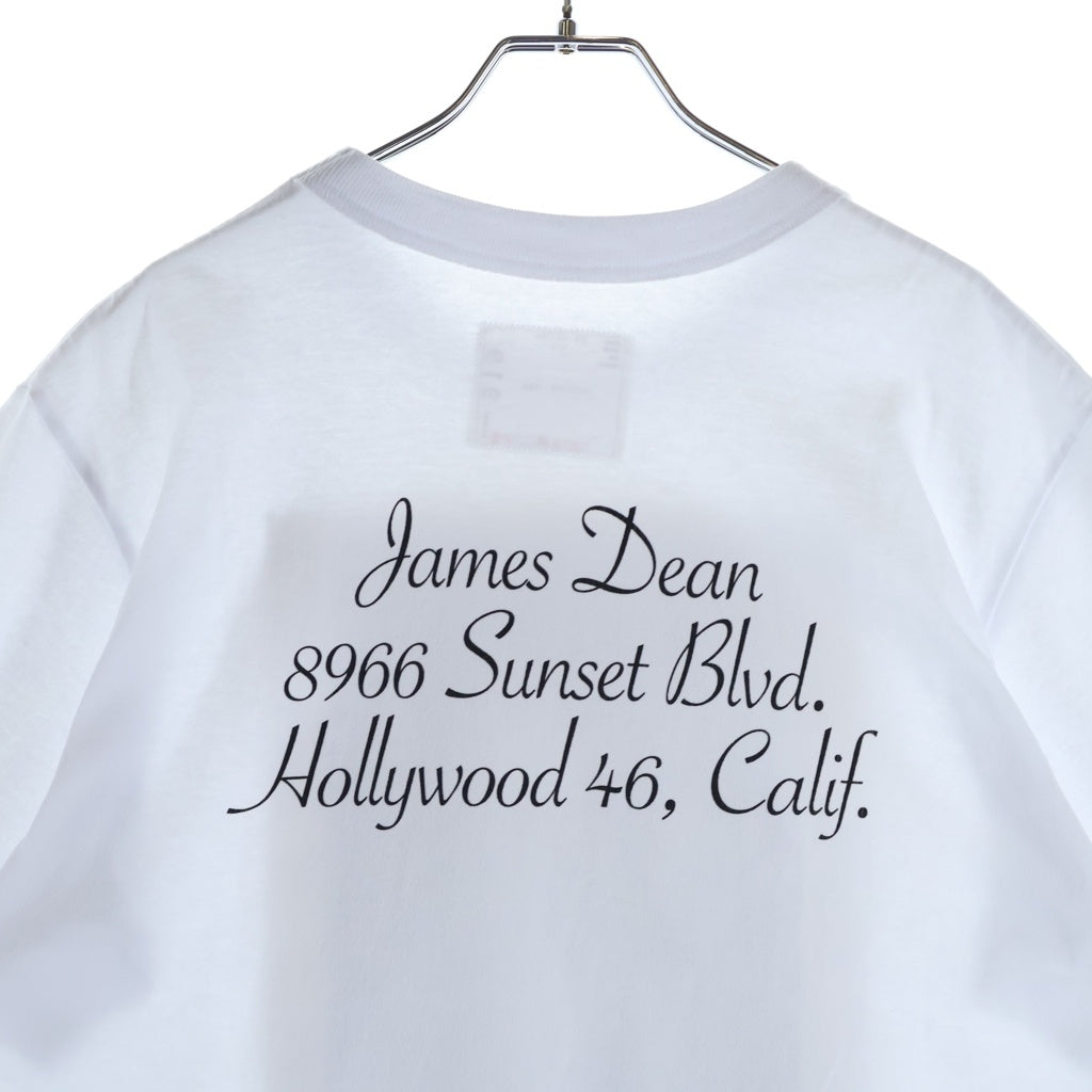 Sacai(サカイ) 25SS James Dean Photo T-Shirt ジェームス ディーン フォトプリントクルーネック半袖Tシャツカットソー ホワイト 25-0919S