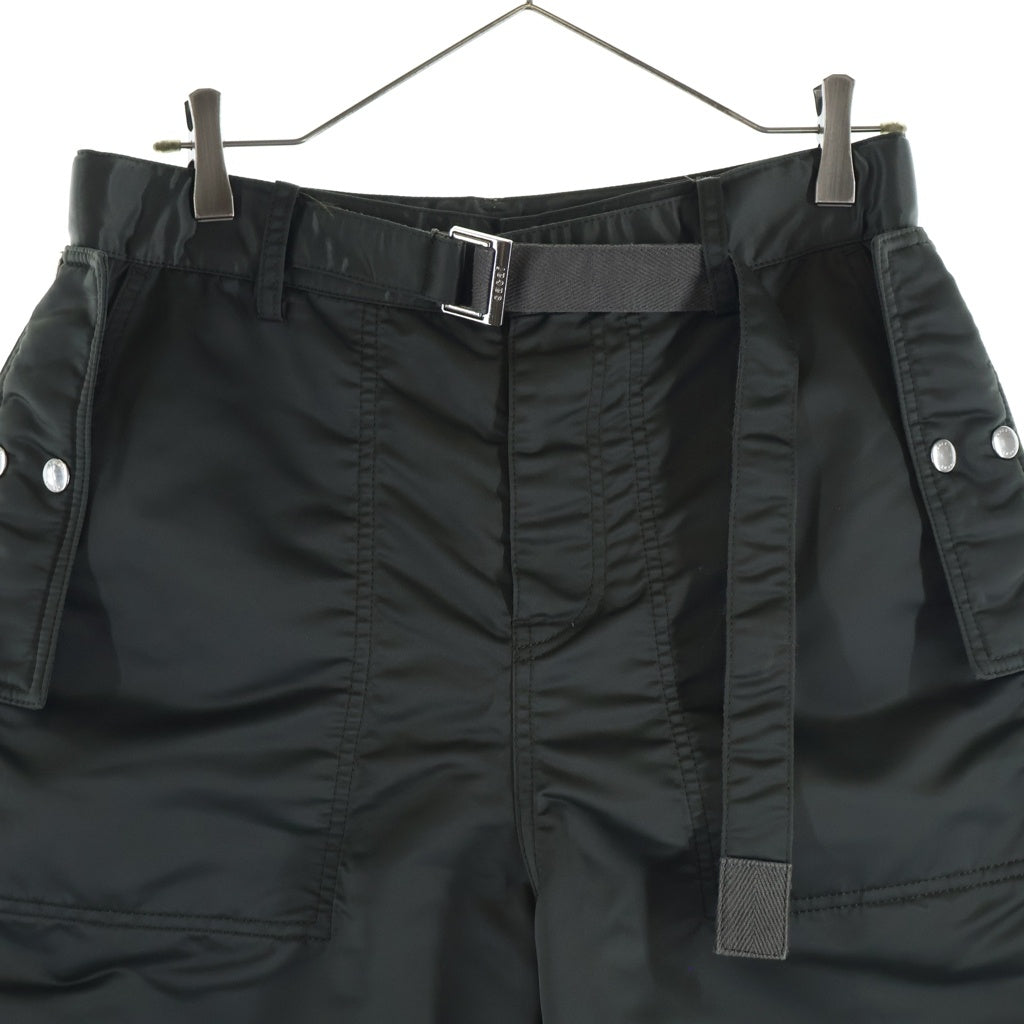 Sacai(サカイ) 23SS Nylon Twill Shorts ナイロン ツイル ショーツ ハーフパンツ カーキ 23-02994M