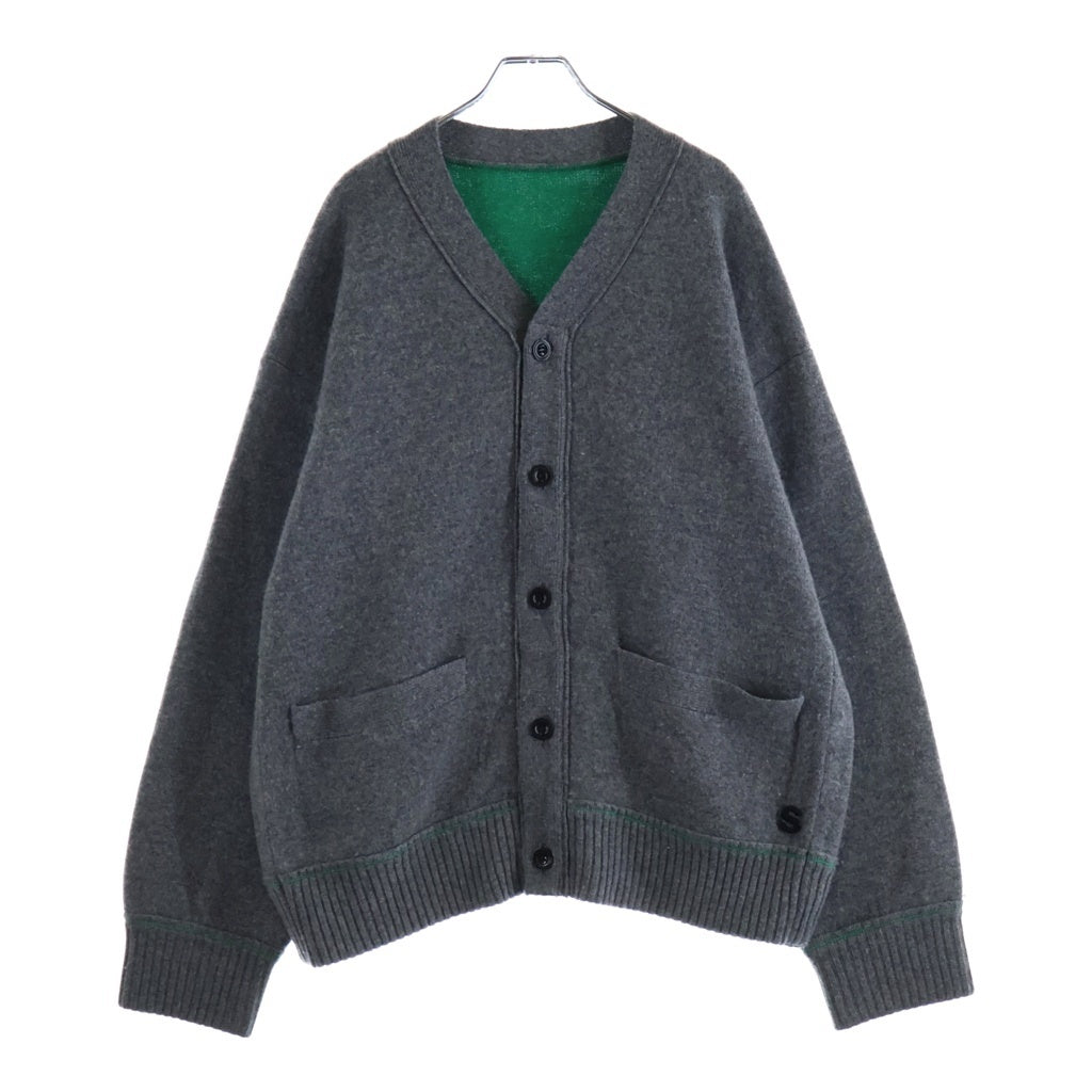Sacai(サカイ) Cashmere Knit Cardigan カシミヤ混 ニット カーディガン グレー SCM-064