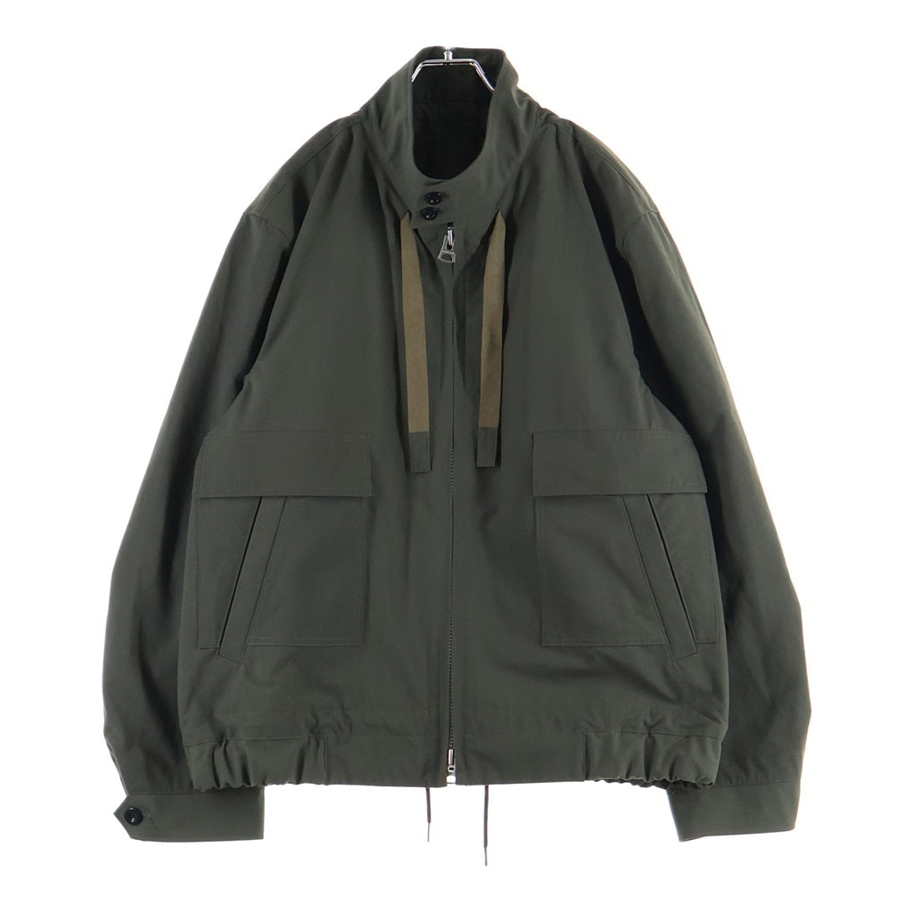 Sacai(サカイ) 26SS Weathercloth Blouson ウェザークロス ブルゾン ジップアップ ジャケット カーキ 26-03917M
