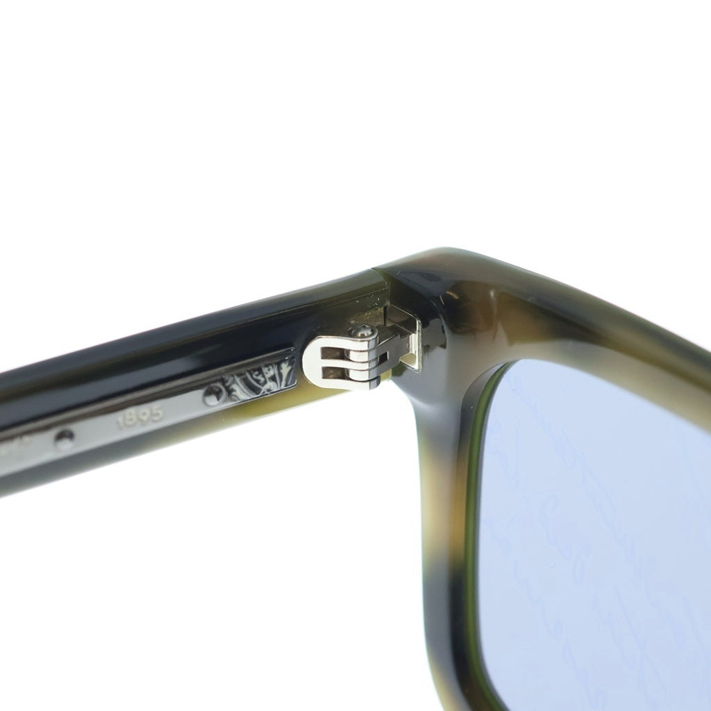 Berluti(ベルルッティ) ラディアント アセテート カリグラフィ柄レンズサングラス メガネ アイウェア カーキ BL40037I