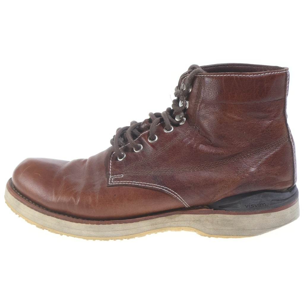 VISVIM(ヴィスヴィム) VIRGIL BOOTS-FOLK バージル フォルク レースアップ レザー ハイカット ブーツ ブラウン