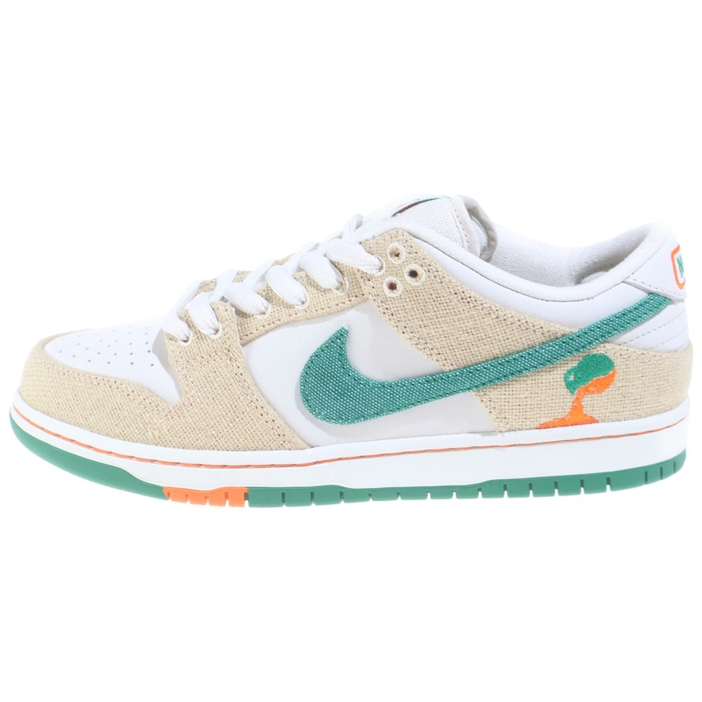 NIKE SB(ナイキエスビー) ×Jarritos DUNK LOW PHANTOM AND MALACHITE FD0860-001 ハリトス ダンク ファントム アンド マラカイト ローカットスニーカー ホワイト/ベージュ US9.5/27.5cm