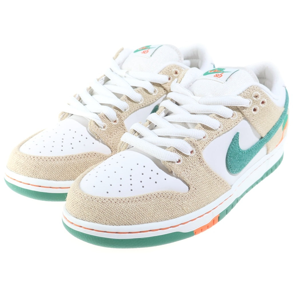 NIKE SB(ナイキエスビー) ×Jarritos DUNK LOW PHANTOM AND MALACHITE FD0860-001 ハリトス ダンク ファントム アンド マラカイト ローカットスニーカー ホワイト/ベージュ US9.5/27.5cm