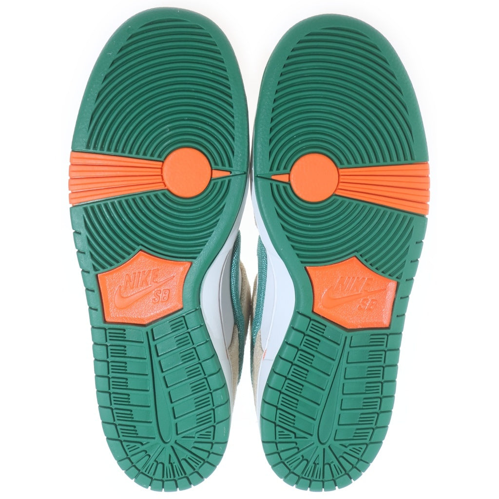 NIKE SB(ナイキエスビー) ×Jarritos DUNK LOW PHANTOM AND MALACHITE FD0860-001 ハリトス ダンク ファントム アンド マラカイト ローカットスニーカー ホワイト/ベージュ US9.5/27.5cm