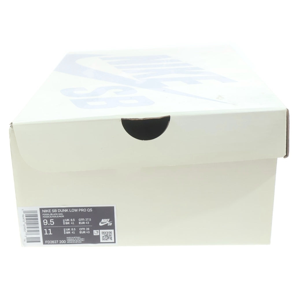 NIKE SB(ナイキエスビー) ×Albino & Preto DUNK LOW PRO QS FD2627-200 アルビノ プレト ダンク プロ パールホワイト ローカットスニーカー ベージュ US9.5/27.5cm