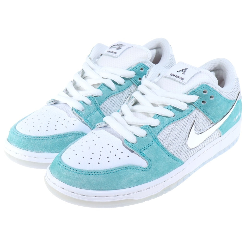 NIKE SB(ナイキエスビー) ×APRIL SKATEBOARDS DUNK LOW PRO QS FD2562-400 エイプリルスケートボード ダンク ローカットスニーカー ホワイト/ブルー US9.5/27.5cm