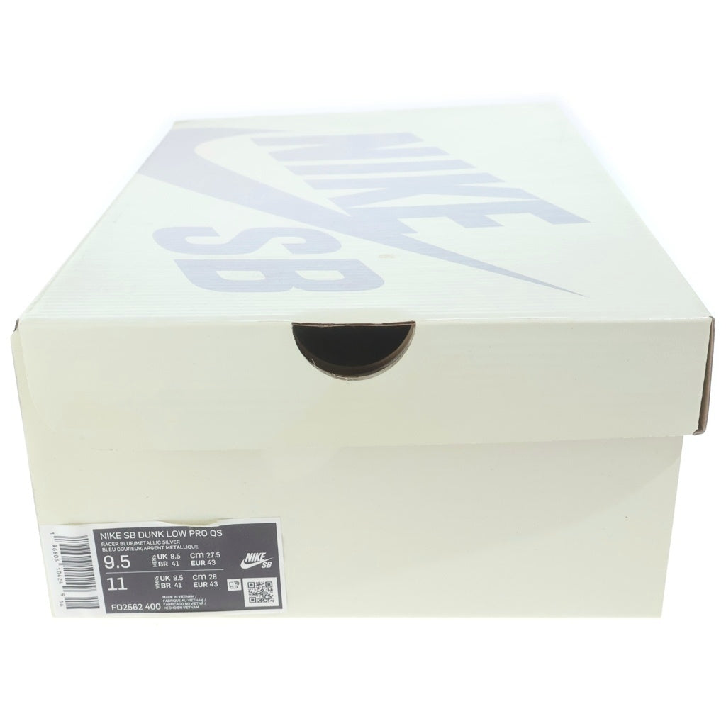 NIKE SB(ナイキエスビー) ×APRIL SKATEBOARDS DUNK LOW PRO QS FD2562-400 エイプリルスケートボード ダンク ローカットスニーカー ホワイト/ブルー US9.5/27.5cm
