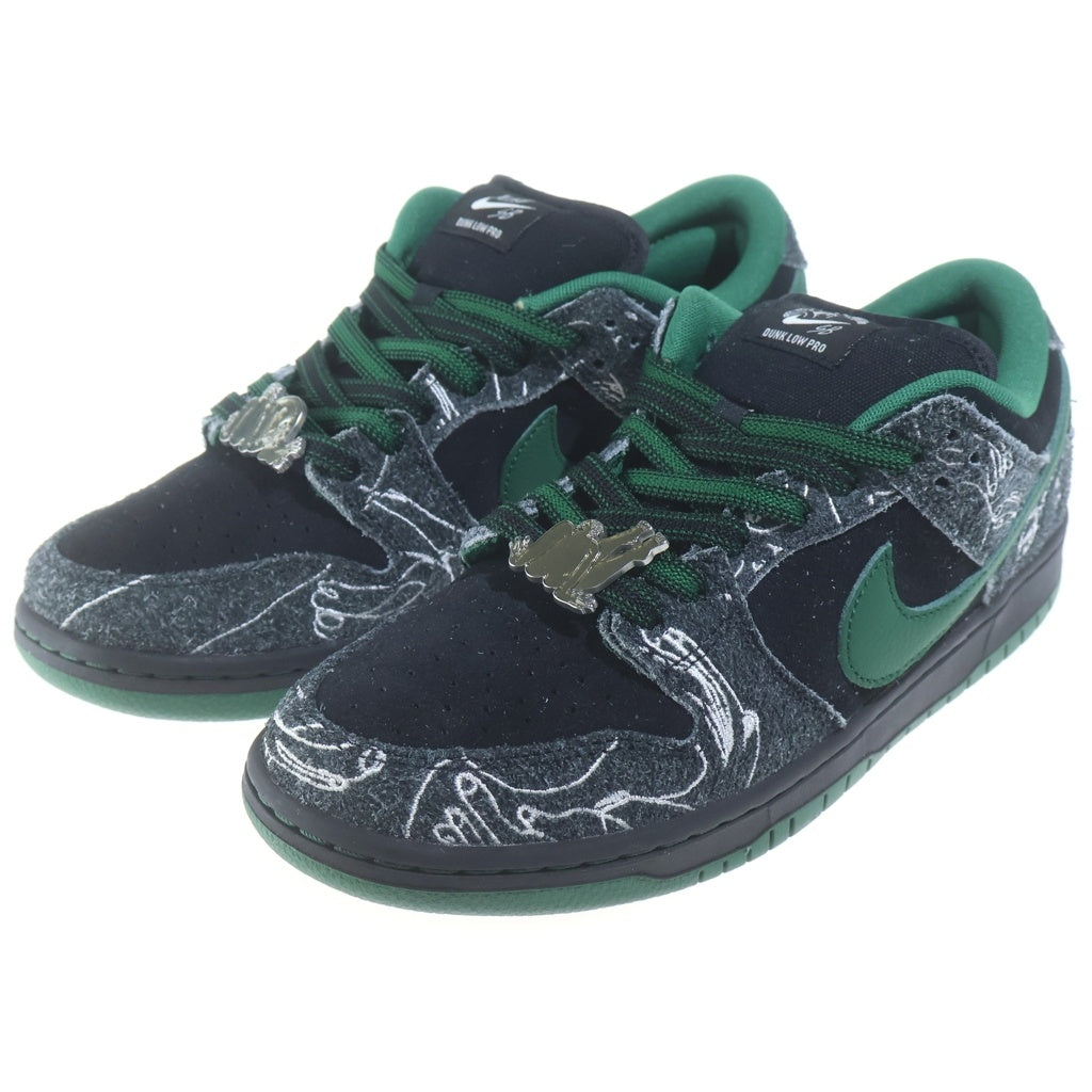 NIKE SB(ナイキエスビー) ×There Skateboards DUNK LOW PRO HF7743-001 ゼアスケートボード ローカットスニーカー グリーン/ブラック US9.5/27.5cm