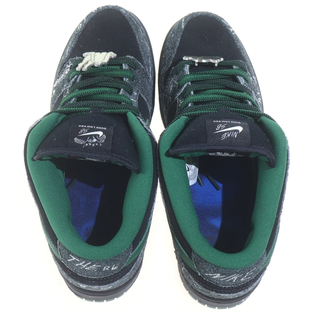 NIKE SB(ナイキエスビー) ×There Skateboards DUNK LOW PRO HF7743-001 ゼアスケートボード ローカットスニーカー グリーン/ブラック US9.5/27.5cm