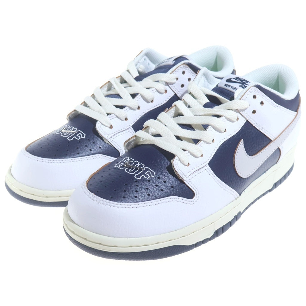 NIKE SB(ナイキエスビー) ×HUF DUNK LOW NEW YORK FD8775-100 ハフ ダンク ニューヨーク ローカットスニーカー ホワイト/ブルー US9.5/27.5cm