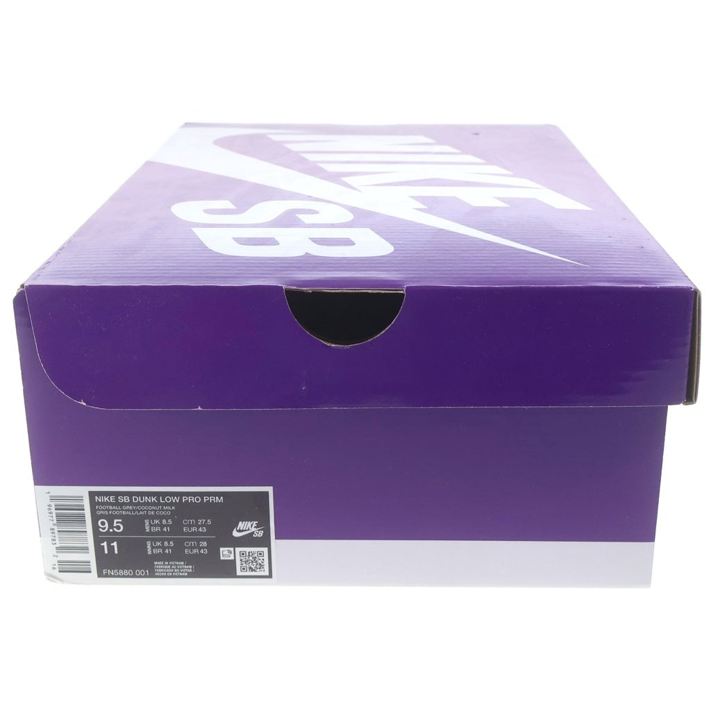 NIKE SB(ナイキエスビー) DUNK LOW PRO PRM TOILE FN5880-001 ダンク プロ トワレ ローカットスニーカー パープル US9.5/27.5cm