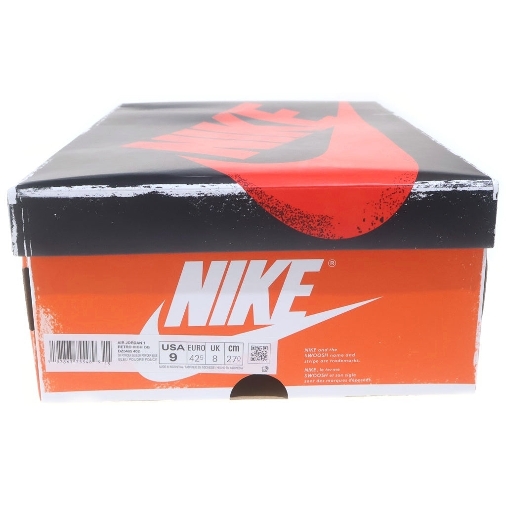 NIKE(ナイキ) AIR JORDAN 1 RETRO HIGH OG UNC REIMAGINED DZ5485-402 エアジョーダン1 レトロ リイマジンド ハイカットスニーカー ホワイト/ブルー US9/27cm