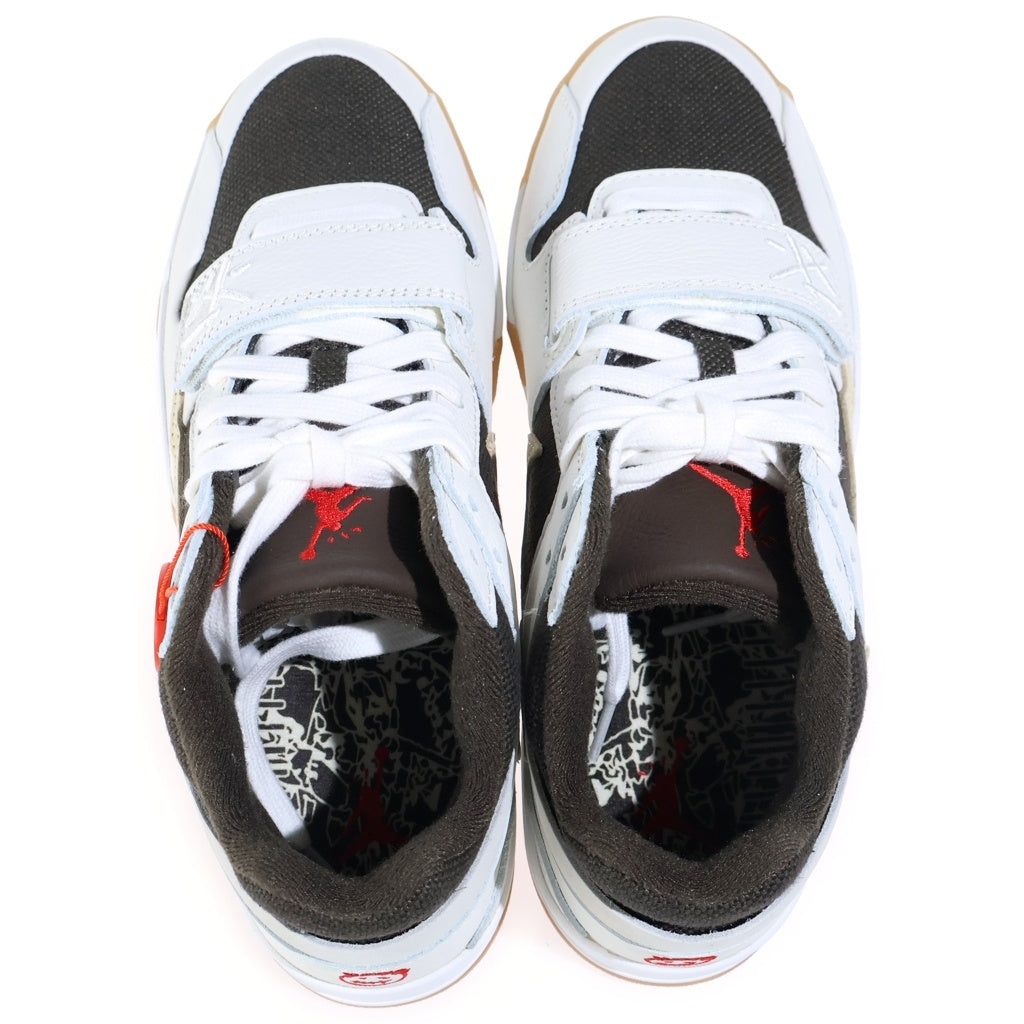 NIKE(ナイキ) ×TRAVIS SCOTT JORDAN JUMPMAN JACK FZ8117‐100 トラヴィススコット ジョーダン ジャンプマン ローカットスニーカー ホワイト/ブラウン US9/27cm