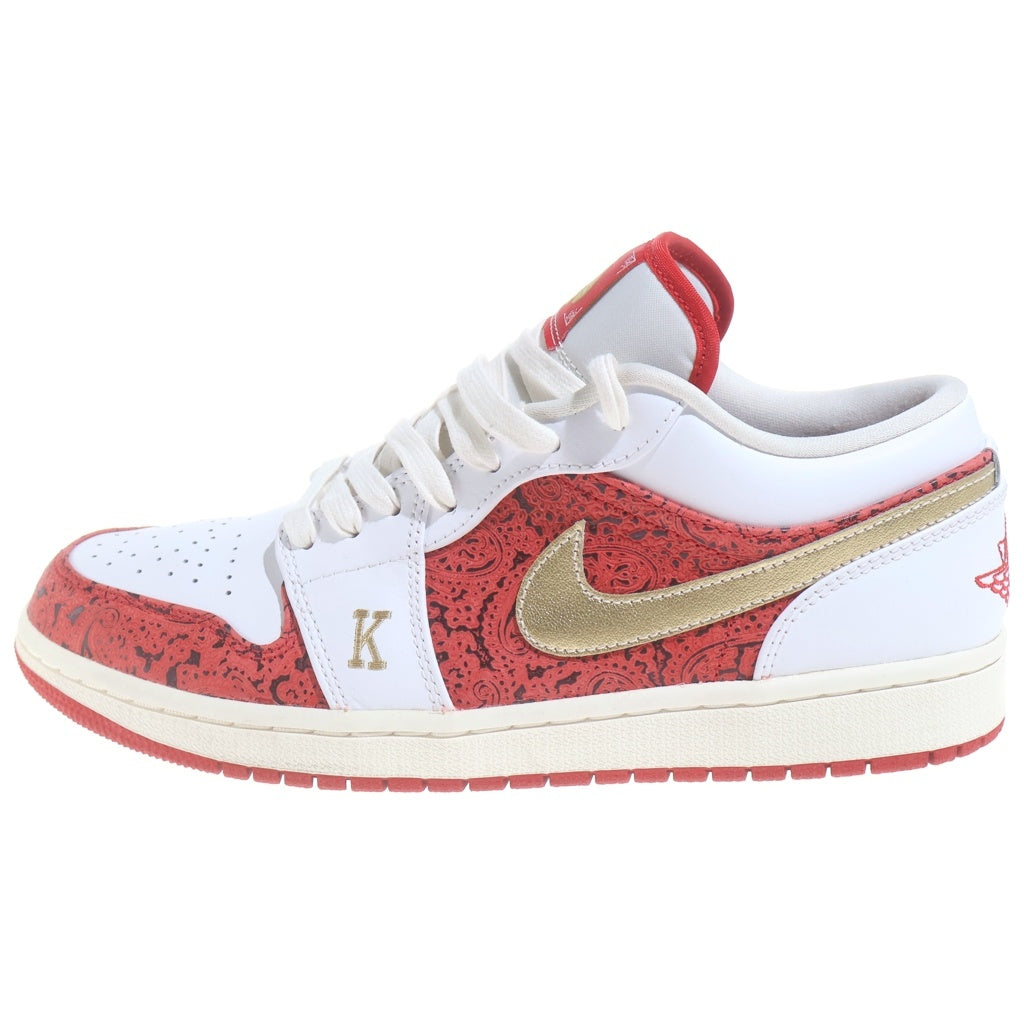 NIKE(ナイキ) AIR JORDAN 1 LOW SPADE DJ5185-100 エアジョーダン1 スペード ローカットスニーカー ホワイト/レッド US9/27.0cm