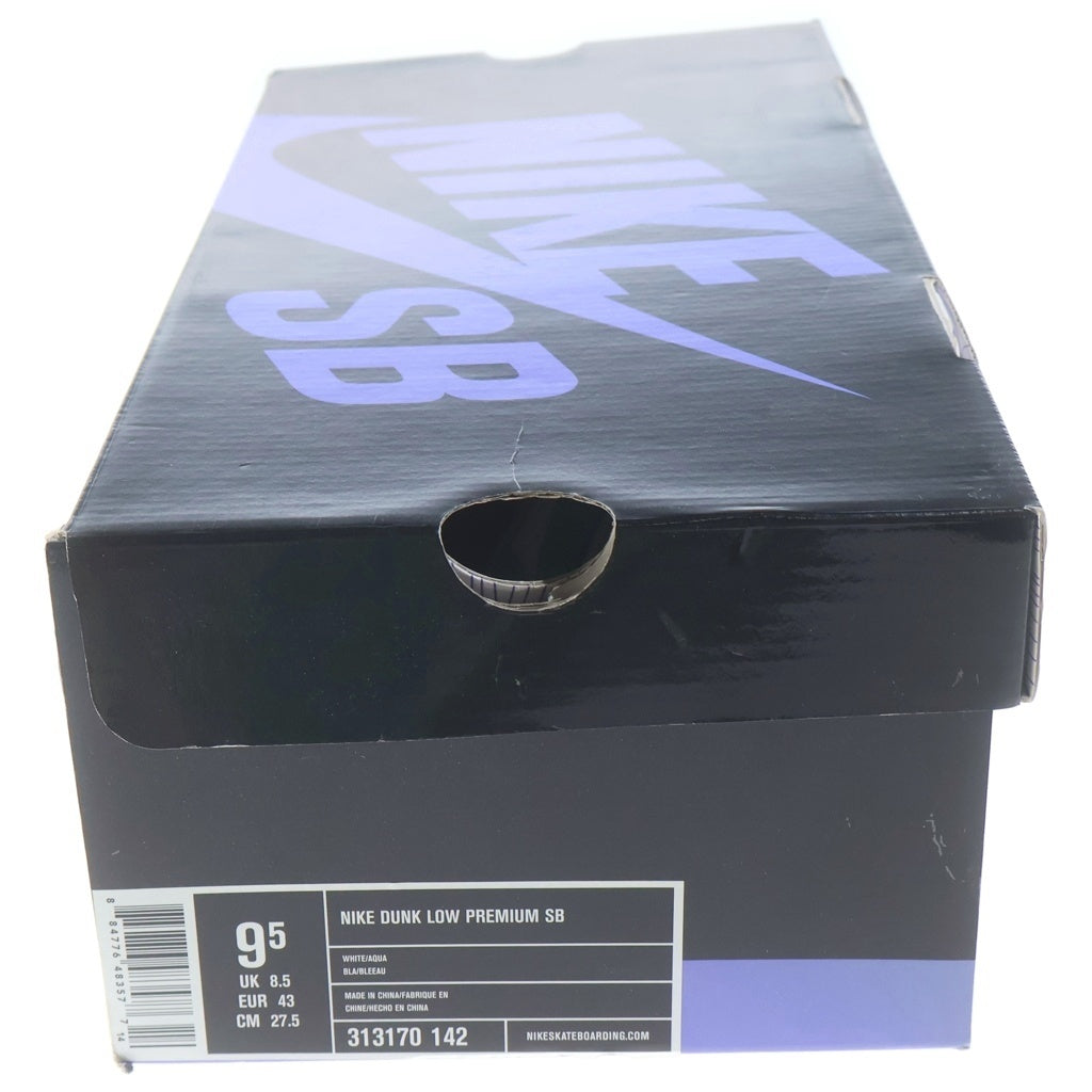 NIKE SB(ナイキエスビー) 【観賞用 2005年製】 DUNK LOW PRM HIGH HAIR 313170-142 ダンク プレミアム ヘアー ローカットスニーカー ブルー/ホワイト US9.5/27.5cm