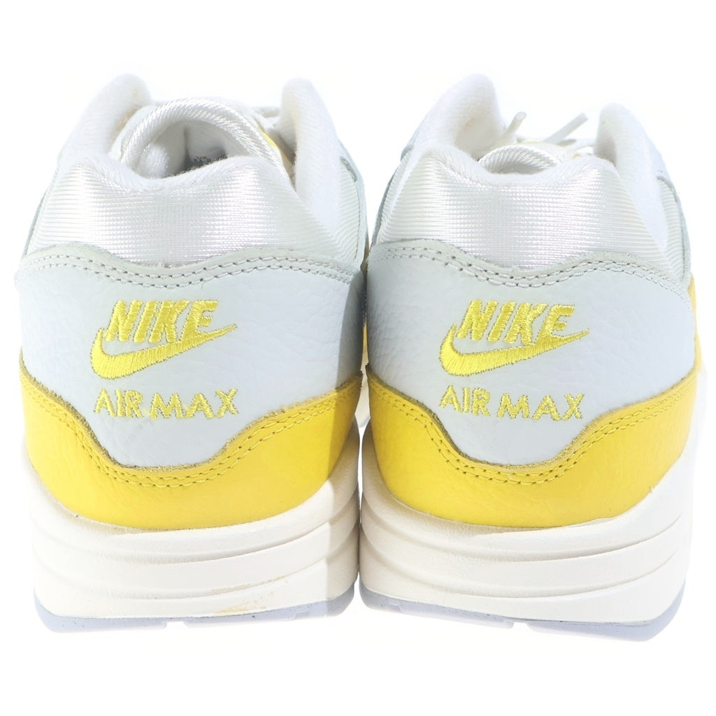 NIKE(ナイキ) WMNS AIR MAX 1 WHITE BRIGHT YELLOW DX2954-001 ウィメンズ エアマックス1 ローカットスニーカー ホワイト/イエロー US11.5/28.5cm