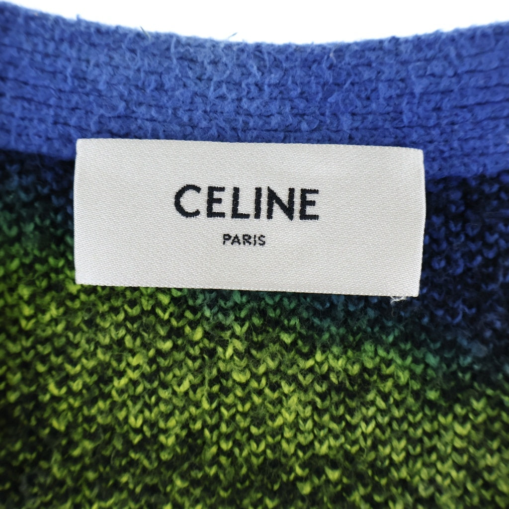 CELINE(セリーヌ) 23SS サンセットジャガード トロピカル ニットセーター カーディガン マルチ 2AH57421U