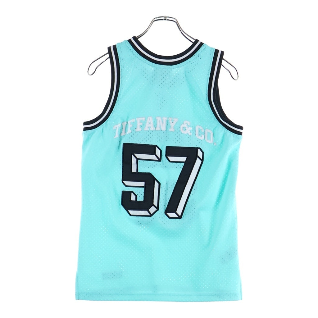 Mitchell&Ness(ミッチェル アンド ネス) 23SS ×Tiffany Basketball Jersey ティファニー バスケットボール メッシュ タンクトップ ティファニーブルー
