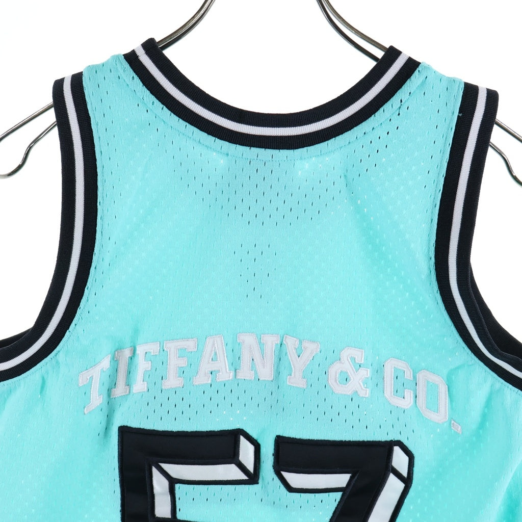 Mitchell&Ness(ミッチェル アンド ネス) 23SS ×Tiffany Basketball Jersey ティファニー バスケットボール メッシュ タンクトップ ティファニーブルー