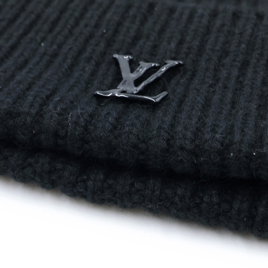 LOUIS VUITTON(ルイヴィトン) LVアヘッド カシミヤ ビーニー ニット帽 ブラック MP3246