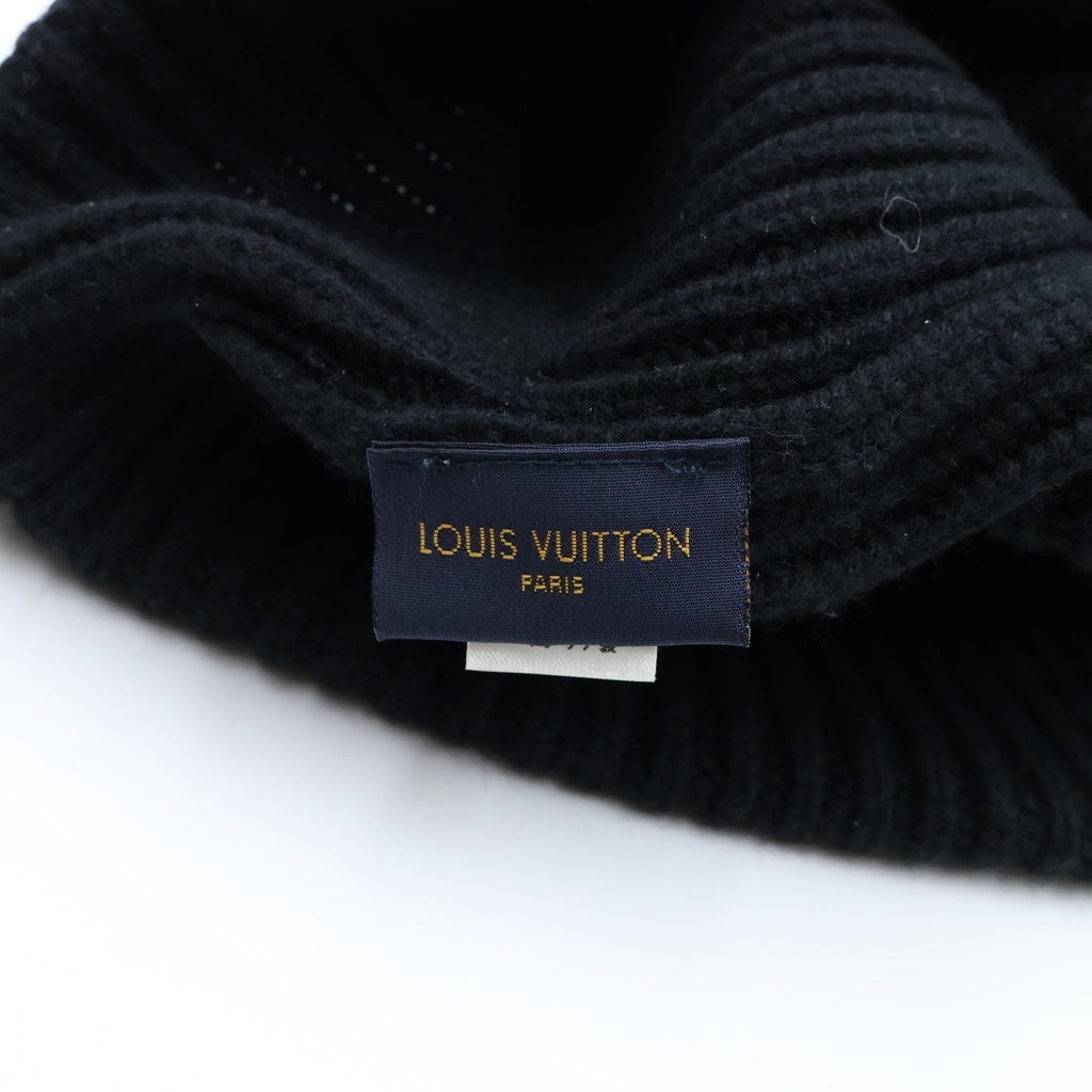 LOUIS VUITTON(ルイヴィトン) LVアヘッド カシミヤ ビーニー ニット帽 ブラック MP3246