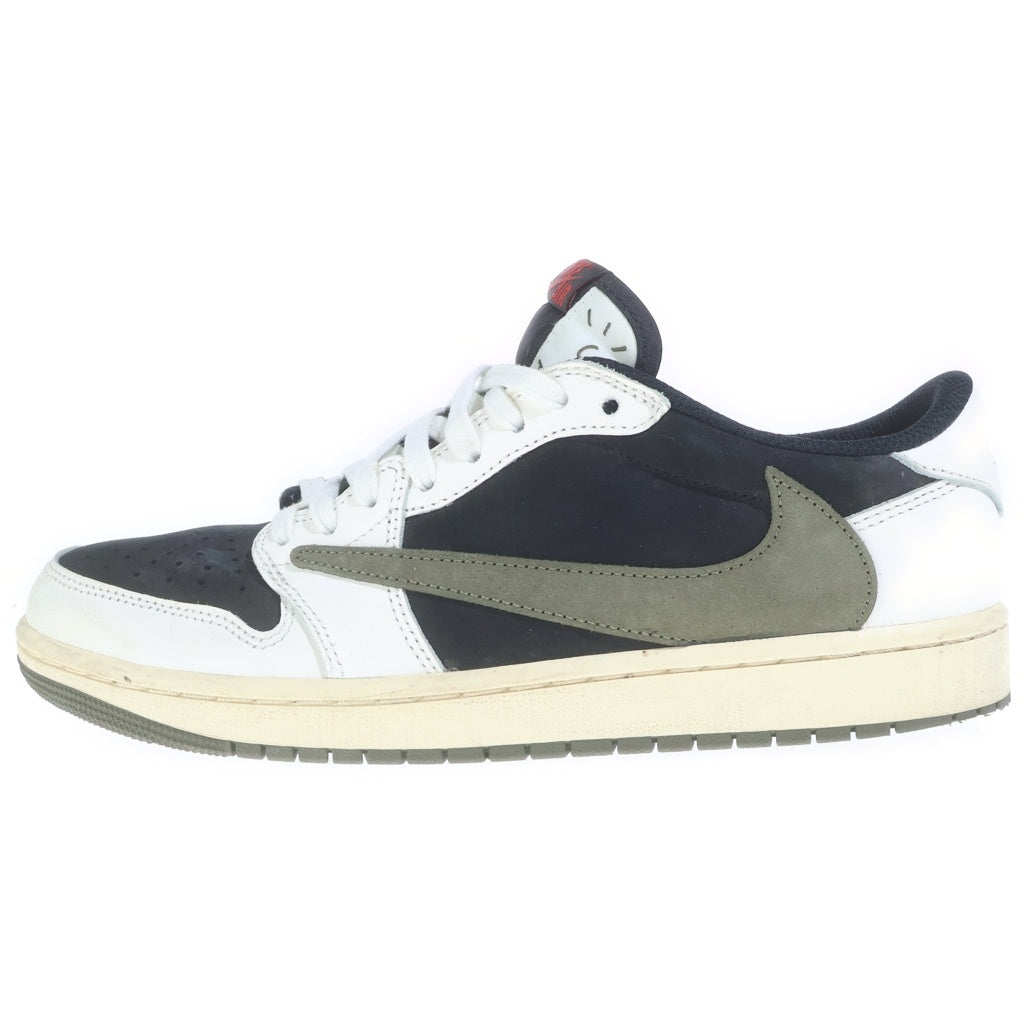 NIKE(ナイキ) ×TRAVIS SCOTT WMNS AIR JORDAN 1 LOW OG DZ4137-106 トラヴィススコット ウィメンズ エアジョーダン1 ローカットスニーカー ホワイト/オリーブ US10.5/27.5cm