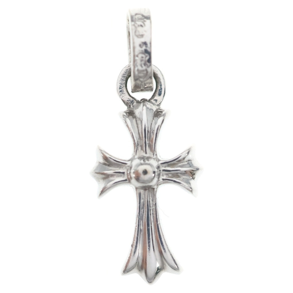 CHROME HEARTS(クロムハーツ) 18KWG CRS BBYFAT P/SAP ベイビーファット PAVEサファイア ホワイトゴールドネックレストップ