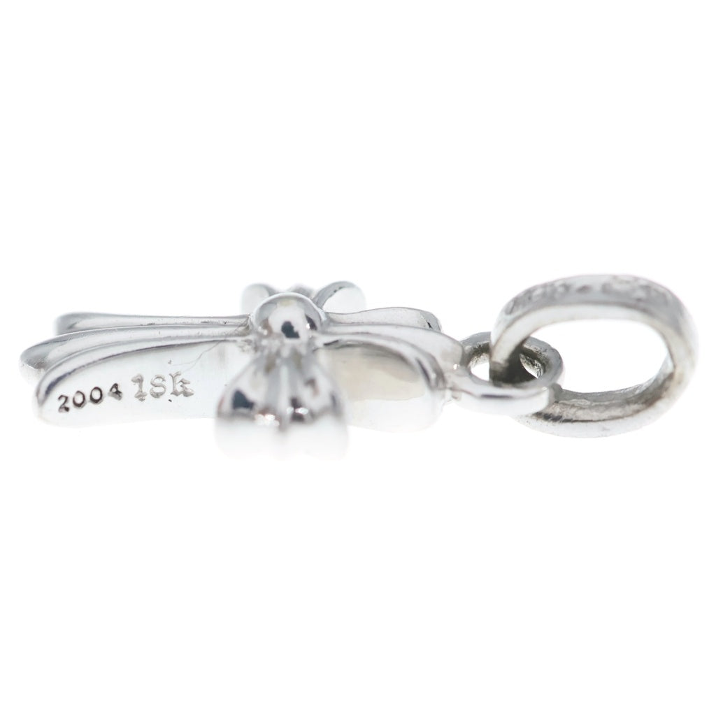 CHROME HEARTS(クロムハーツ) 18KWG CRS BBYFAT P/SAP ベイビーファット PAVEサファイア ホワイトゴールドネックレストップ