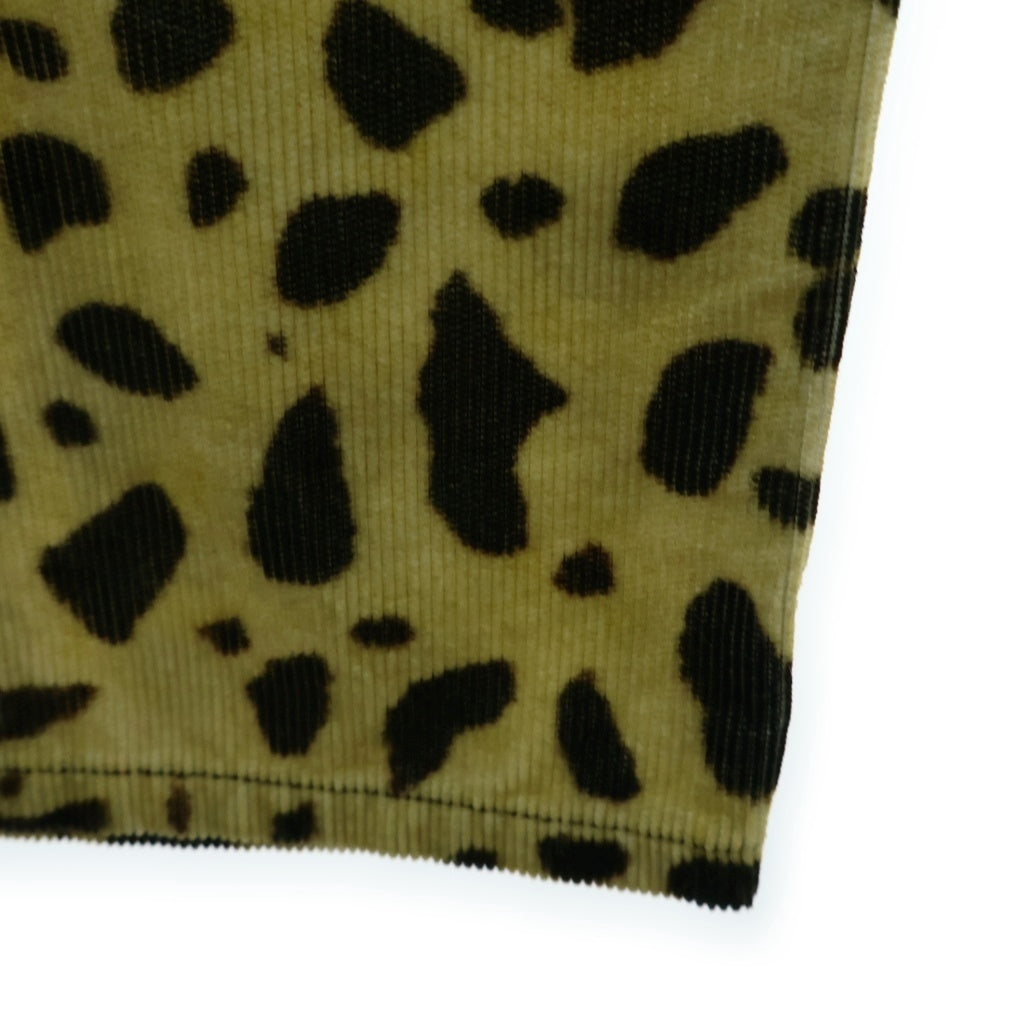 DRIES VAN NOTEN(ドリスヴァンノッテン) Leopard Corduroy Pants レオパード コーデュロイストレートパンツ イエロー